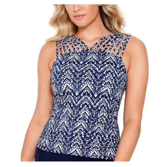 Swim Solutions Tummy ConTrol Tankini Top - Picture 1 of 7